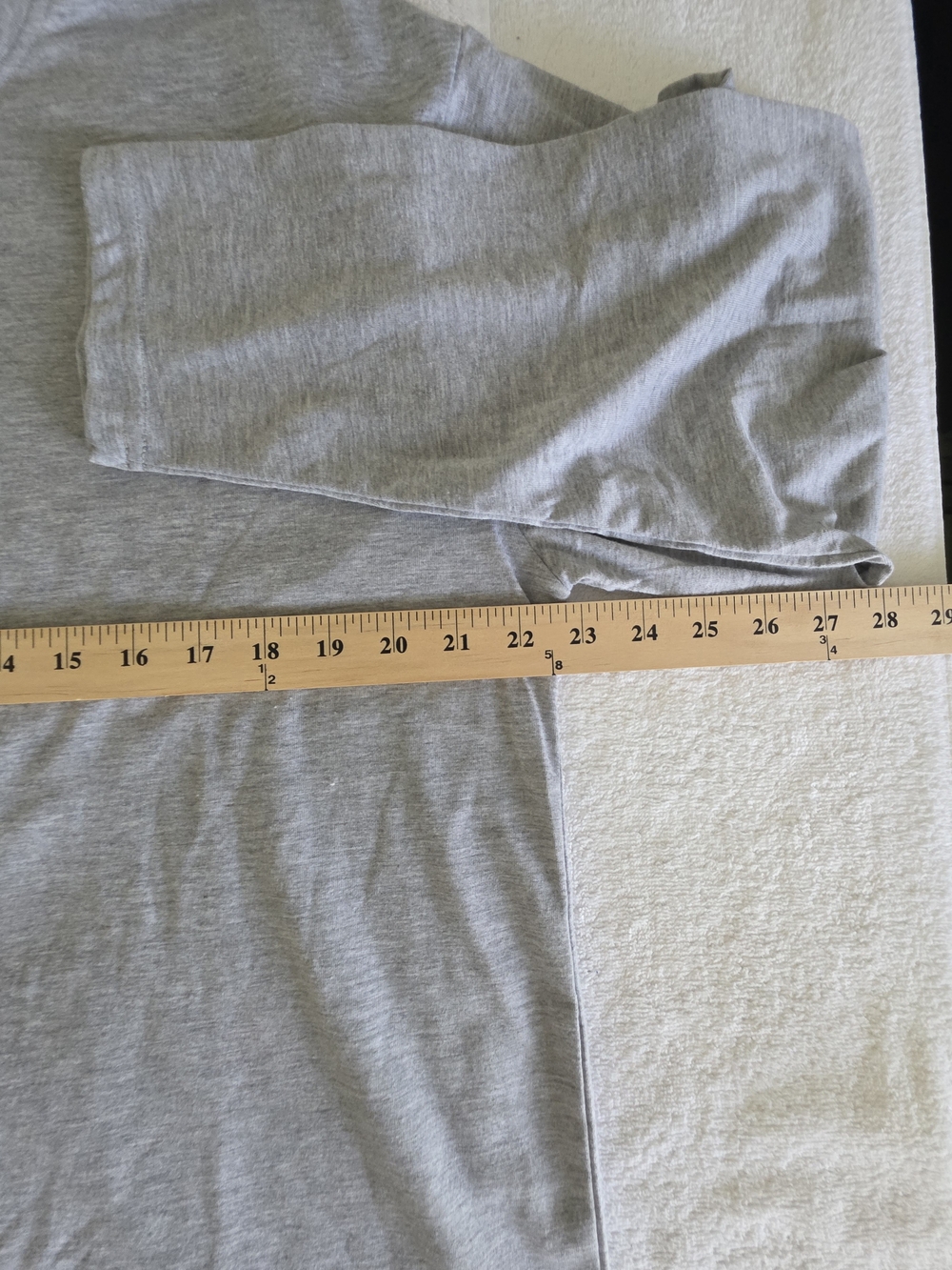 Men’s Long Sleeve Crew Neck Shirt - Heather Gray - Picture 4 of 6